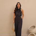 Calça Sarjada Botão